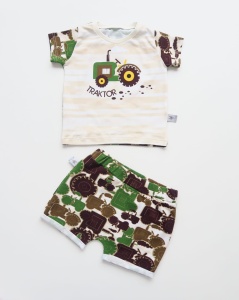Tractors set - t-shirt and shorts 