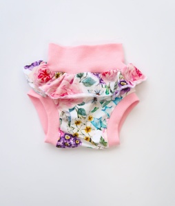 Bloomersy letnie kwiaty  z falbanką