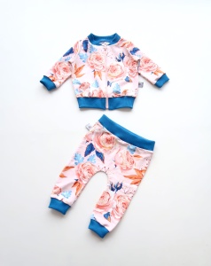 Ecru Hummingbird set - blouse with chimney + leggins (1) (1) (1) (1) (1)