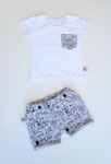 Gray creatures set - t-shirt and shorts
