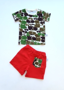 Tractors set - t-shirt and shorts  (1)