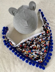 Mickey photograph set - gray cap and  neckerchief