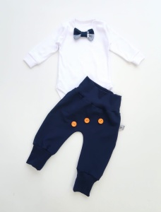 Neavy blue set with buttons - trousers with body and bow-tie (1) (1) (1) (1) (1) (1) (1) (1) (1) (1) (1) (1)