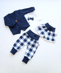 Neavy blue set with buttons - trousers,shorts, body, coat and braces (1) (1) (1) (1) (1) (1)