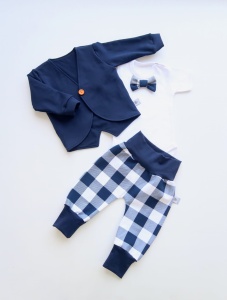 Neavy blue set with buttons - trousers, body and coat (1) (1) (1)