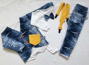 Neavy blue set with buttons - trousers, body, coat and braces (1) (1) (1) (1) (1) (1) (1) (1) (1) (1)