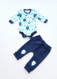 Neavy blue set with buttons - trousers with body and bow-tie (1) (1) (1) (1) (1)