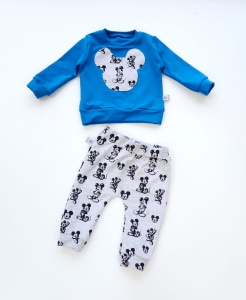 Mouses with blue set - trousers + blouse