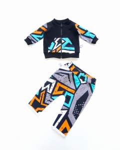 Komplet graffiti -  baggy i bluza bomberka 