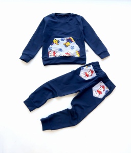 Gold Batman set - trousers + blouse (1) (1) (1) (1)
