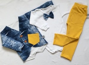 Neavy blue set with buttons - trousers, body and coat (1) (1) (1) (1) (1)