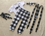 Black-white squared family set - Dad&Son