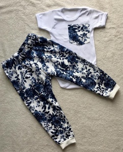 Flowers set - body and thin trousers