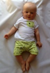 Lime creatures set - t-shirt and shorts
