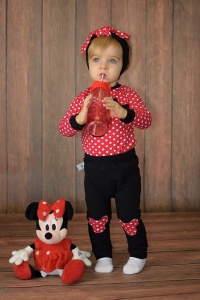 Pink and spots set - blouse + leggins (1) (1)