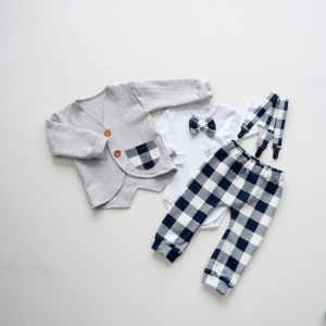 Neavy blue set with buttons - trousers, body, coat and braces (1) (1) (1)