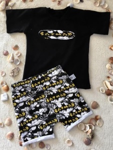 Batman set - black t-shirt and shorts (1)