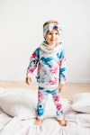 Komplet koliberki z ecru - bluza z kominem+legginsy