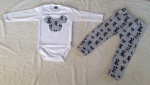 Gray mouses set - trousers + body