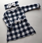 Black-white squared  dress 