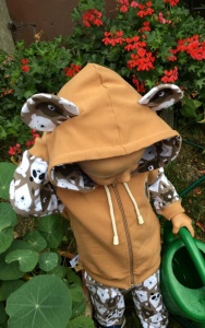 Komplet misie - baggy i bluza na zamek 