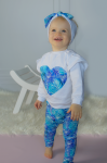 Quartz pink and spots set - blouse and leggins (1)