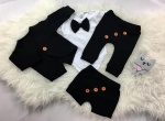 Neavy blue set with buttons - trousers,shorts, body, coat and braces (1) (1) (1) (1)