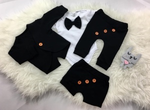 Neavy blue set with buttons - trousers,shorts, body, coat and braces (1) (1) (1) (1)