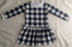 Neavy blue squared dress