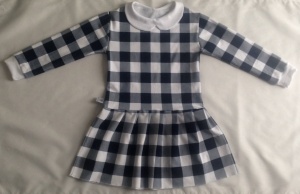 Neavy blue squared dress