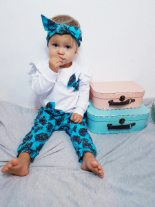 Quartz pink and spots set - blouse, headband and leggins (1) (1) (1)