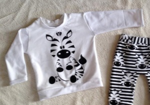 Black-white zebra blouse
