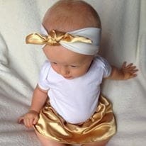 Headband with gold